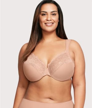 Low Cut WonderWire Lace Bra: undefined