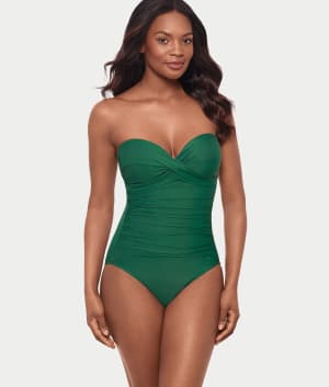 Rock Solid Madrid Bandeau Underwire One-Piece: undefined