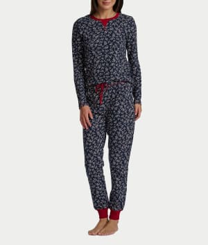 Thermal Knit Pajama Set: undefined