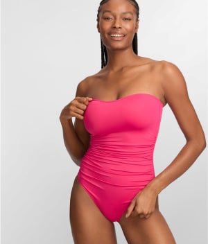 The Slimming Strapless One-Piece: undefined