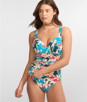 The Slimming Balconette Underwire Tankini Top: undefined