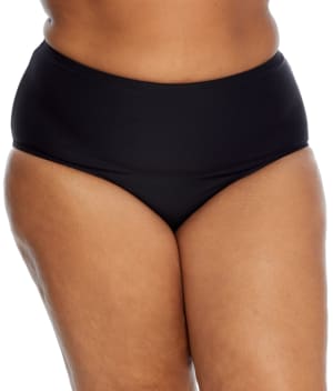 Plus Size Eco Onyx Basic Bikini Bottom: undefined