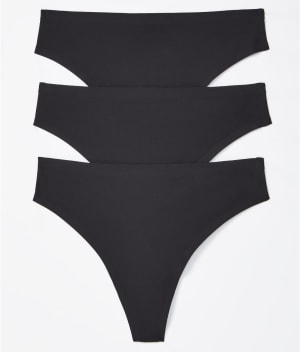 Soft Stretch Thong 3-Pack: undefined