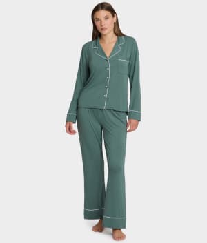The Cooling Piped Pajama Set: undefined
