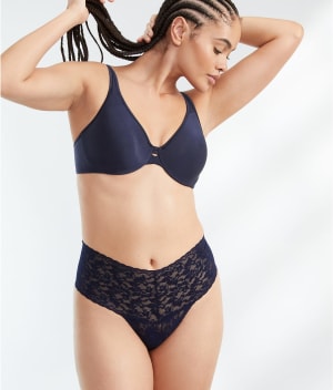 Signature Lace Retro Thong: undefined