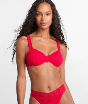 Signature Lace Balconette Bra: undefined