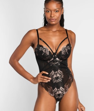 After Hours Cage Bodysuit: undefined