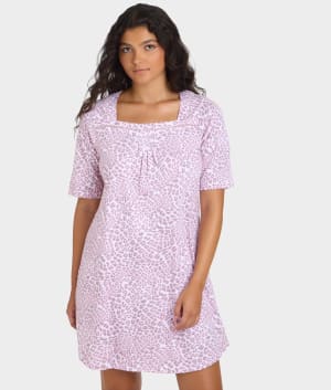Romantic Fields Elbow-Length Sleep Shirt: undefined