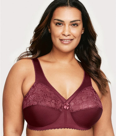 MagicLift Original Support Wire-Free Bra: Burgundy