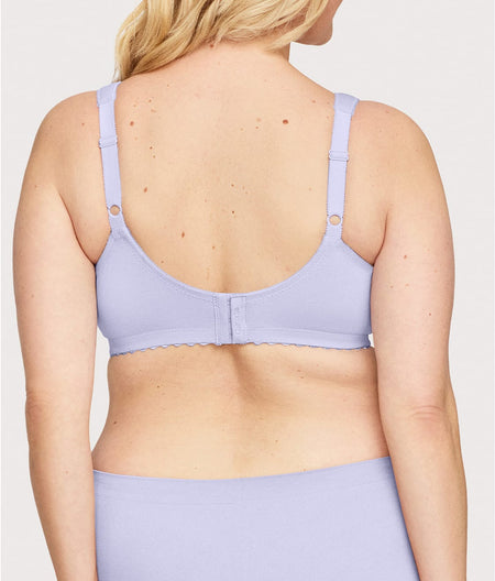 MagicLift Cotton Support Wire-Free Bra: Lilac