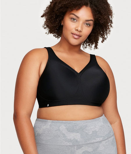 MagicLift Seamless Wire-Free Sports Bra: Black