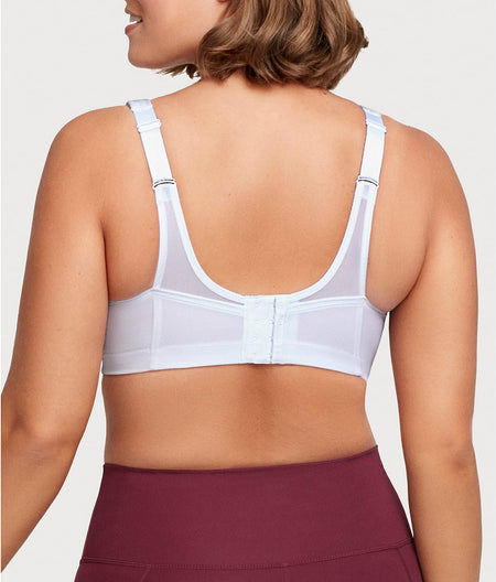 MagicLift Seamless Wire-Free Sports Bra: White