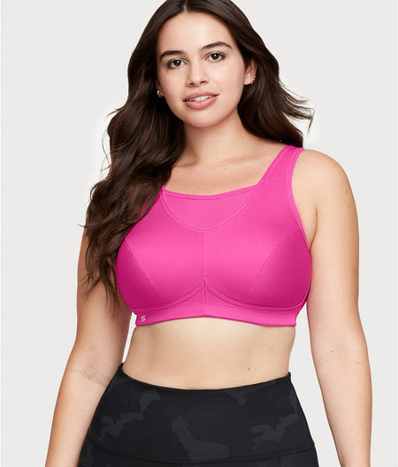 No-Bounce Cami Wire-Free Sports Bra: Rose Violet