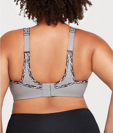 No-Bounce Cami Wire-Free Sports Bra: Soft Grey