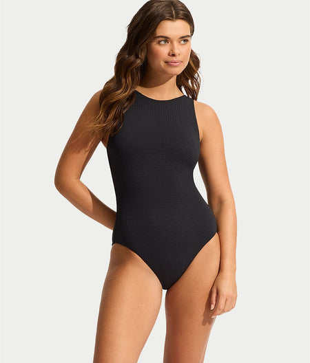 Sea Dive High-Neck One-Piece