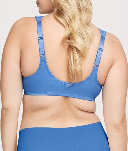 WonderWire Front-Close Bra: Blue