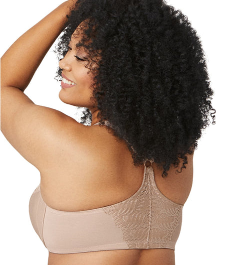 WonderWire Front-Close T-Back Bra: Cafe