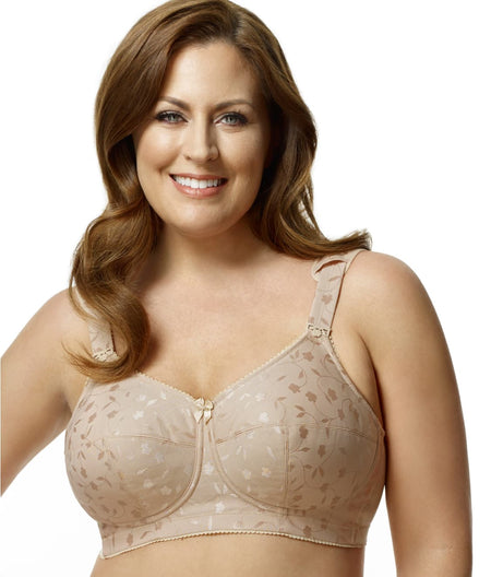 Sidney Jacquard Wire-Free Bra: Nude