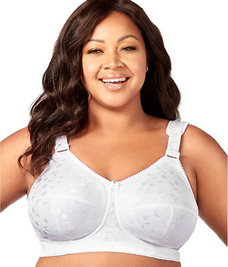 Sidney Jacquard Wire-Free Bra: White