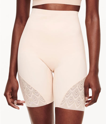 Lace High-Waist Thigh Shaper