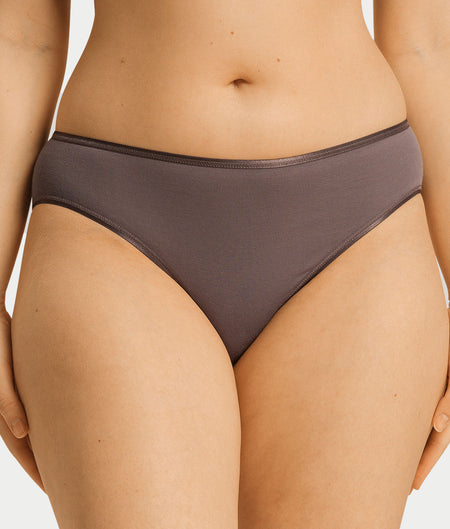 Cotton Seamless Hi-Cut Brief