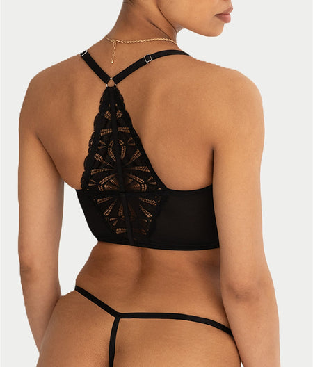 New Romance Front-Close Longline Bra