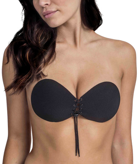 Lace-Up Adhesive Bra