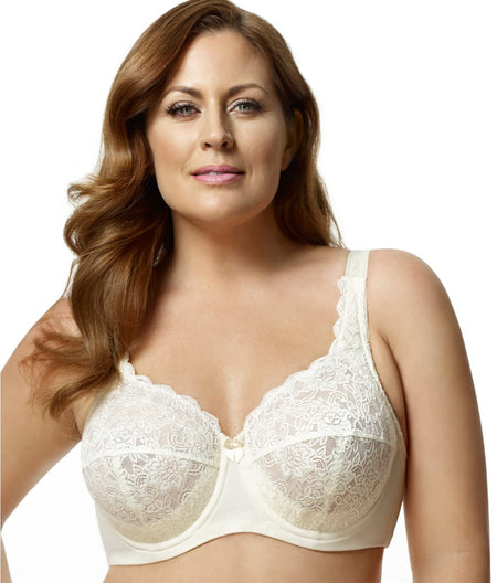 Isabella Lace Full Coverage Bra: Ivory