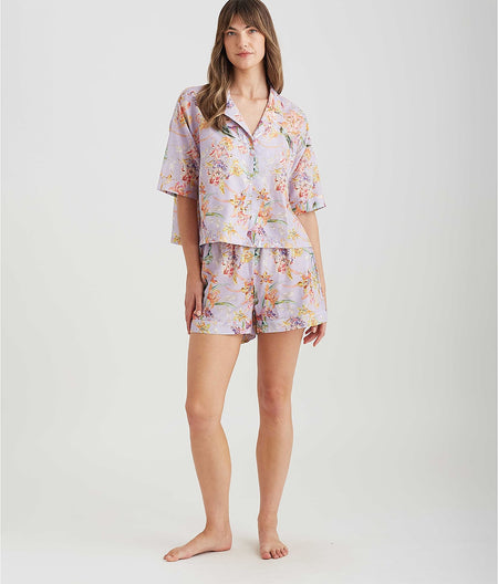 Bailey Luxe Woven Boxer Pajama Set