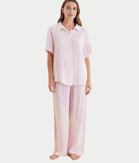 Tatiana Flowy Woven Pajama Set