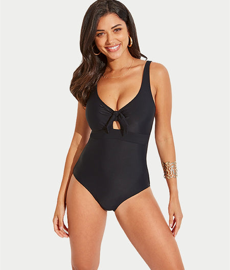 Bow Front Underwire One-Piece