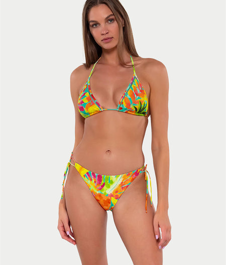 Printed Everlee Side Tie Bikini Bottom