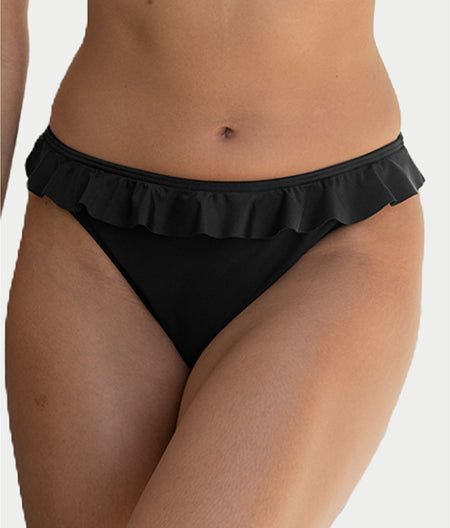 Bermuda Hi-Cut Frill Bikini Bottom