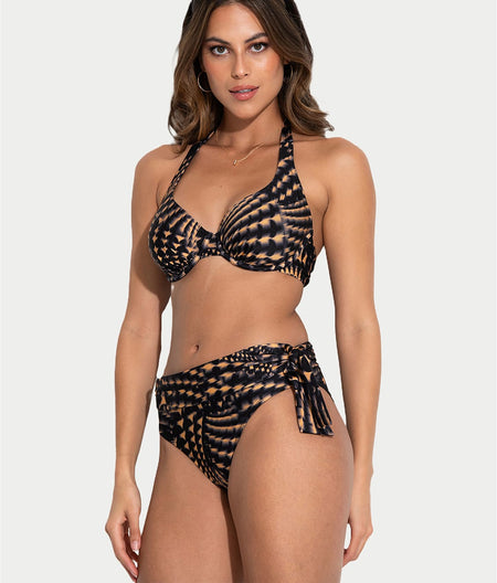 Portofino Side Tie Fold-Over Bikini Bottom