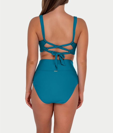 Fold-Over High-Waist Bikini Bottom