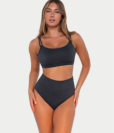 Fold-Over High-Waist Bikini Bottom