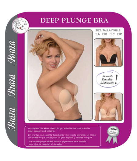 Deep Plunge Adhesive Bra