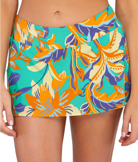 Water Lily Sporty Skirted Bikini Bottom