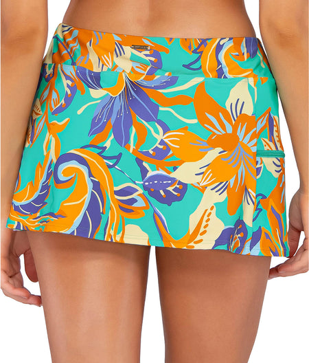 Water Lily Sporty Skirted Bikini Bottom