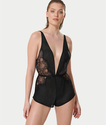 Augusta Luxury Satin Romper