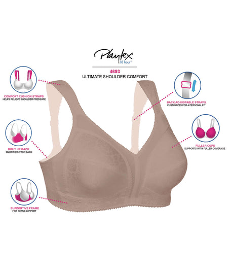 18 Hour Original Comfort Strap Wire-Free Bra