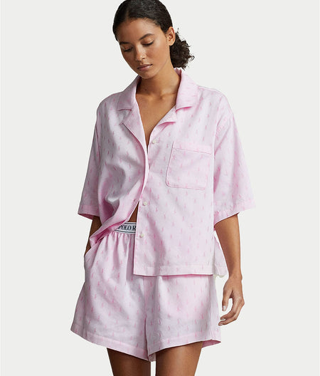 The Hampton Woven Pajama Short Set