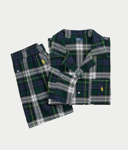 Plaid Flannel Woven Short Set