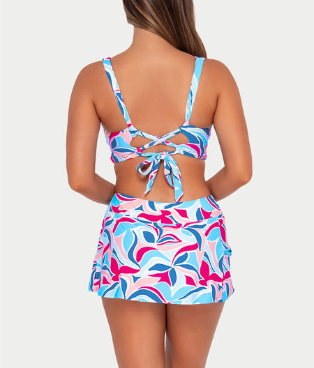 Printed Elsie Underwire Wrap Bikini Top: Making Waves