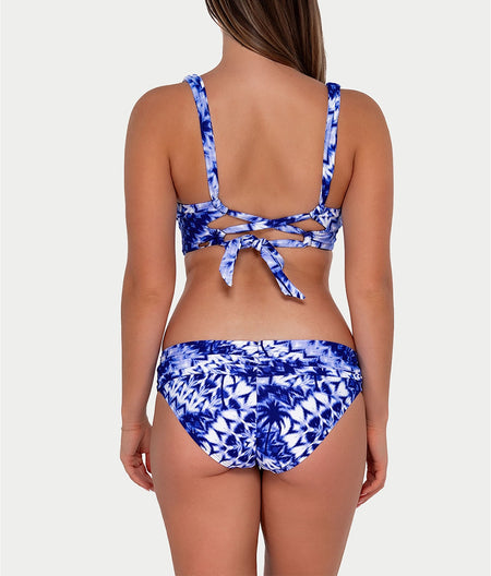 Printed Elsie Underwire Wrap Bikini Top: Tulum