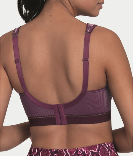 High Impact Wire-Free Sports Bra: Rose Berry