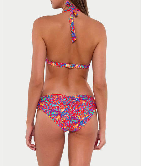 Printed Faith Halter Bikini Top