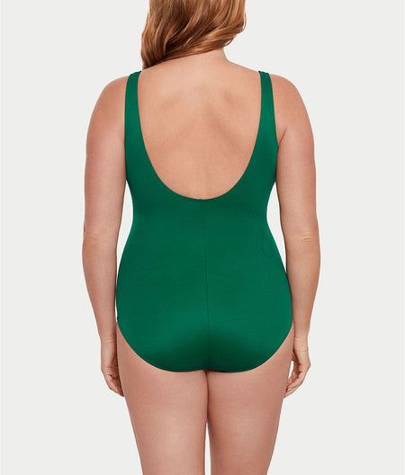 Plus Size Wire-Free Oceanus One-Piece