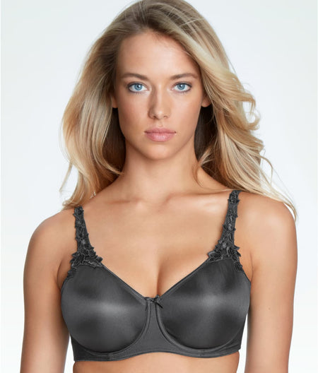 Mystique Seamless Unlined Minimizer Bra: Grey Smoke