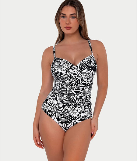 Printed Serena Underwire Tankini Top